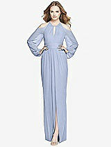 Front View Thumbnail - Sky Blue Dessy Bridesmaid Dress 3018