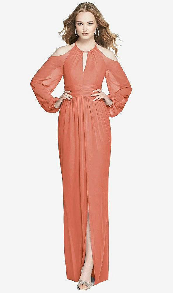 Front View - Terracotta Copper Dessy Bridesmaid Dress 3018