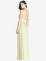 Rear View Thumbnail - Butter Yellow Criss Cross Strap Backless Maxi Dress