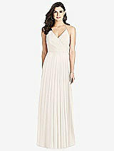 Rear View Thumbnail - Ivory Ruffled Strap Cutout Wrap Maxi Dress