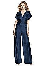 Alt View 1 Thumbnail - Midnight Navy Soho Metallic Twist Jumpsuit