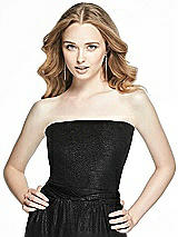 Front View Thumbnail - Black Soho Metallic Bandeau