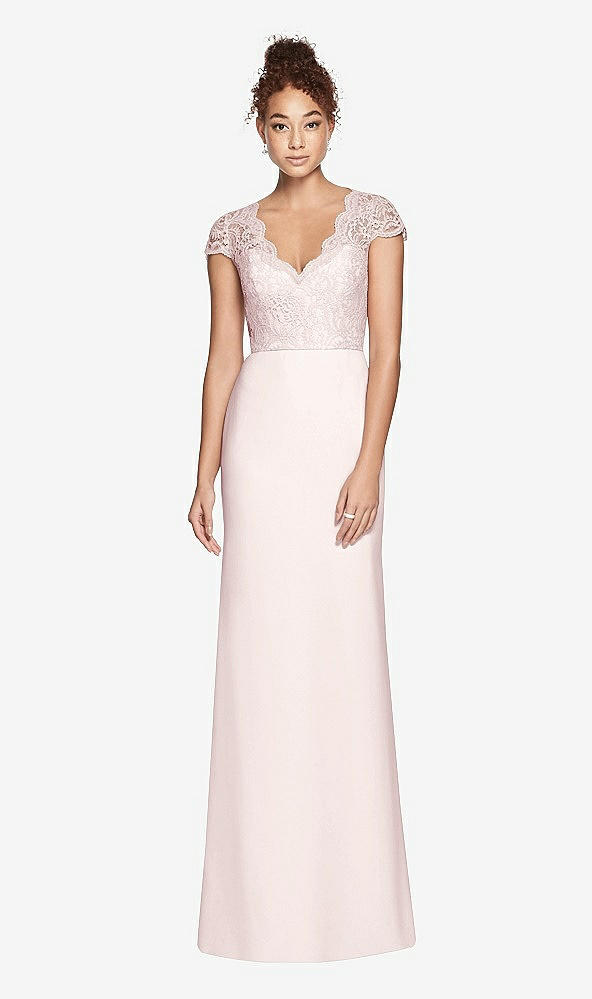 Front View - Blush Dessy Bridesmaid Dress 3023