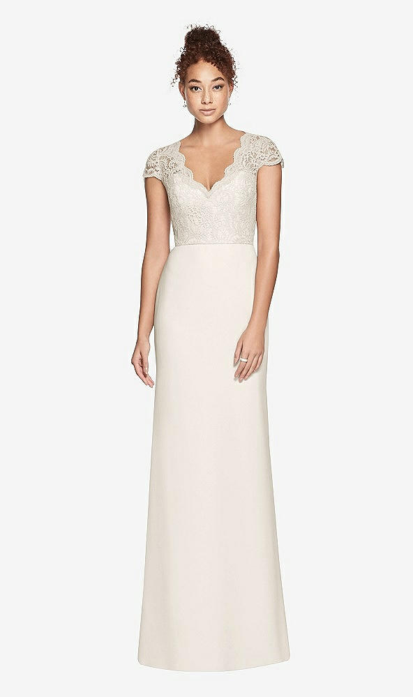 Front View - Ivory Dessy Bridesmaid Dress 3023