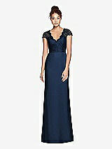 Front View Thumbnail - Midnight Navy Dessy Bridesmaid Dress 3023
