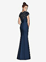Rear View Thumbnail - Midnight Navy Dessy Bridesmaid Dress 3023
