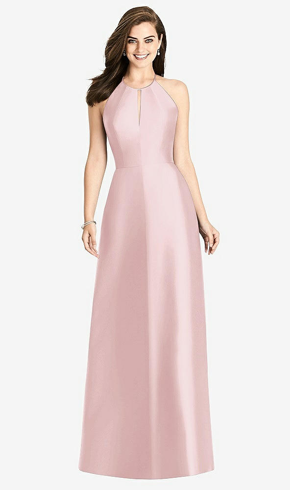 Back View - Ballet Pink Bella Bridesmaids Dress BB115