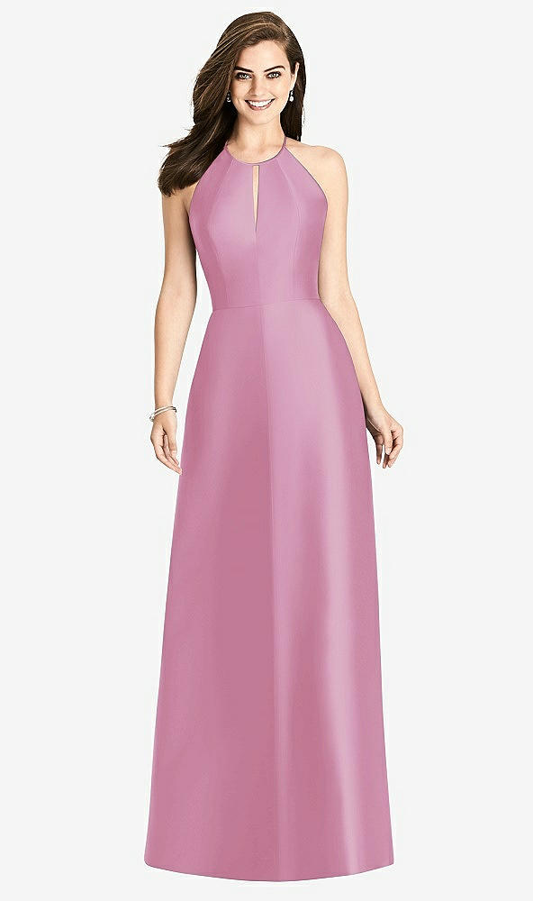 Back View - Powder Pink Bella Bridesmaids Dress BB115