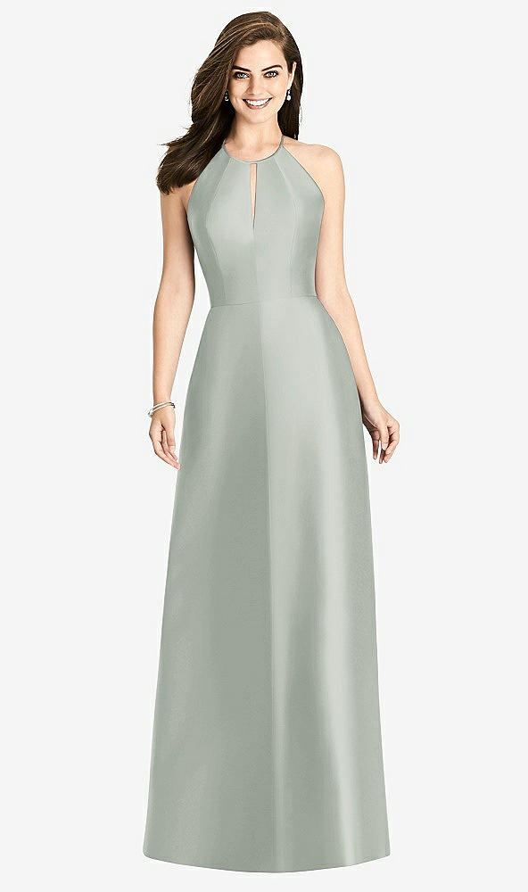 Back View - Willow Green Bella Bridesmaids Dress BB115