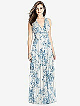 Front View Thumbnail - Cottage Rose Dusk Blue Bella Bridesmaids Dress BB117