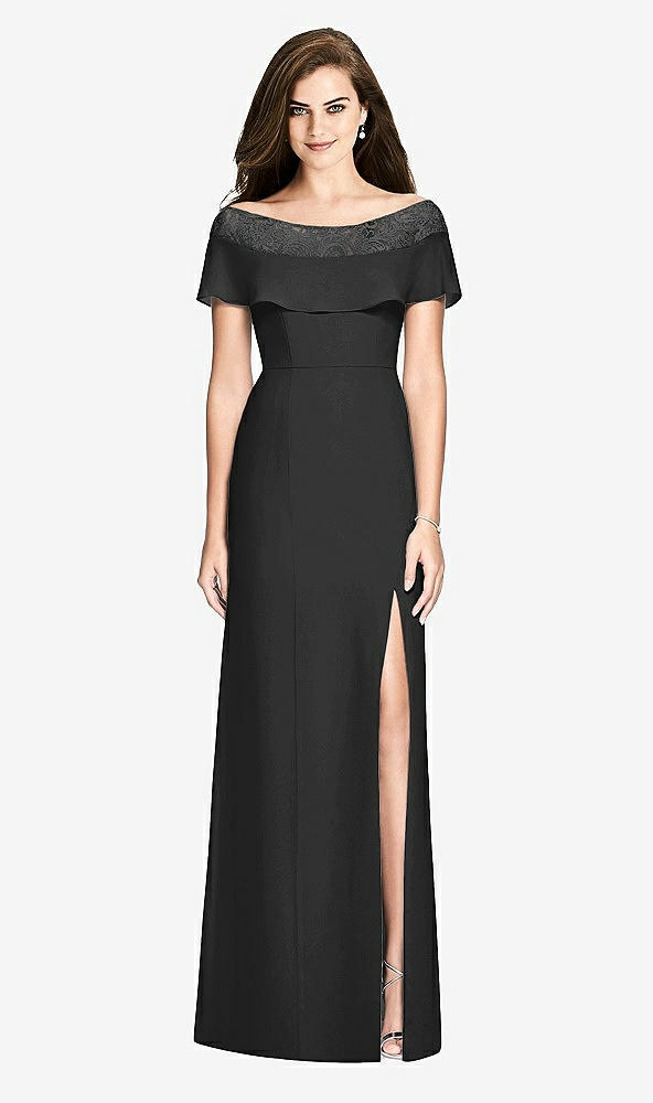 Front View - Black Bella Bridesmaids Dress BB120