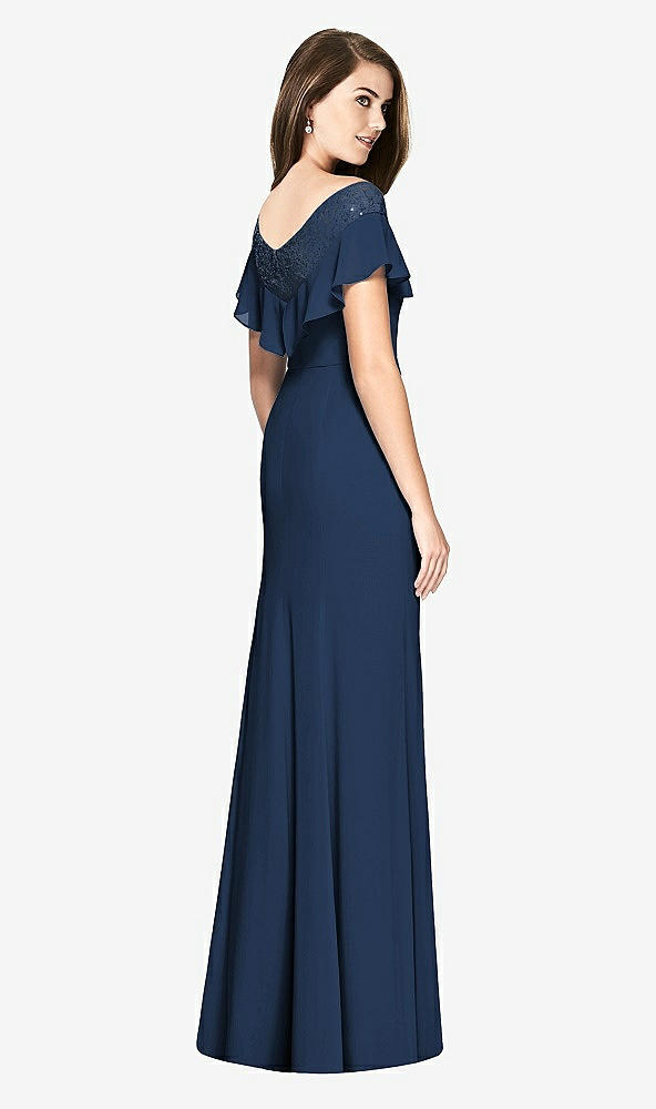 Back View - Midnight Navy Bella Bridesmaids Dress BB120
