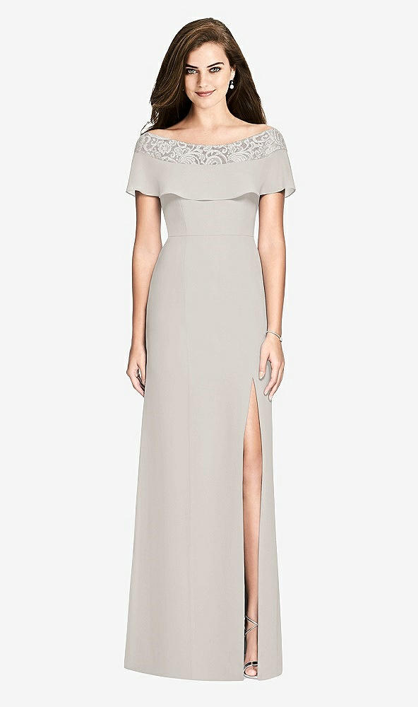 Front View - Oyster Bella Bridesmaids Dress BB120