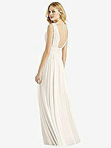 Rear View Thumbnail - Ivory & Light Nude Bella Bridesmaids Dress BB109