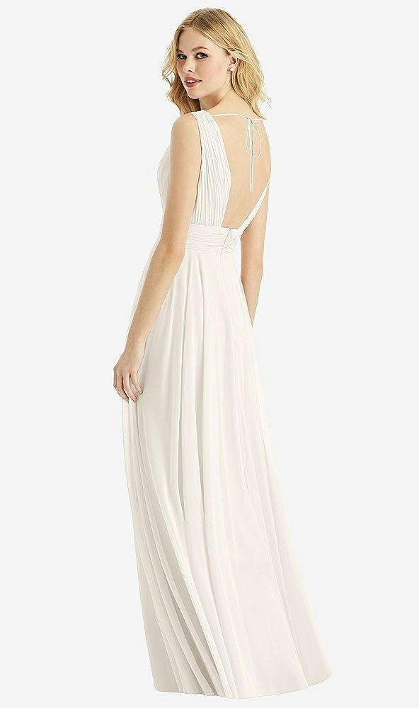 Back View - Ivory & Light Nude Bella Bridesmaids Dress BB109