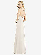 Rear View Thumbnail - Ivory & Light Nude Bella Bridesmaids Dress BB111