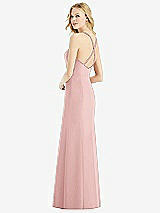 Rear View Thumbnail - Rose & Light Nude Bella Bridesmaids Dress BB111