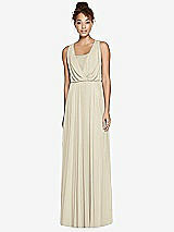 Front View Thumbnail - Champagne Dessy Bridesmaid Dress 3006