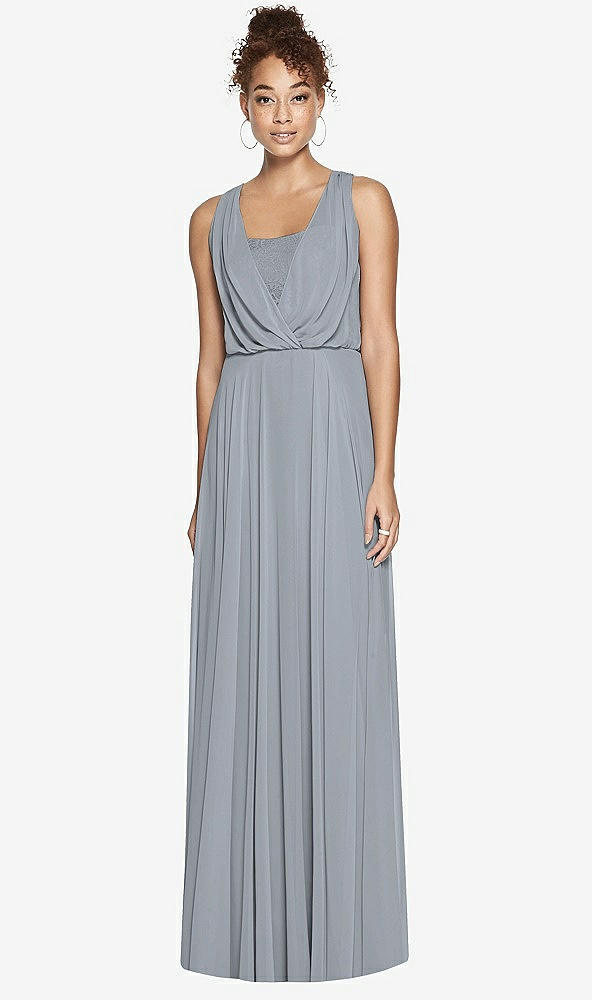 Front View - Platinum Dessy Bridesmaid Dress 3006