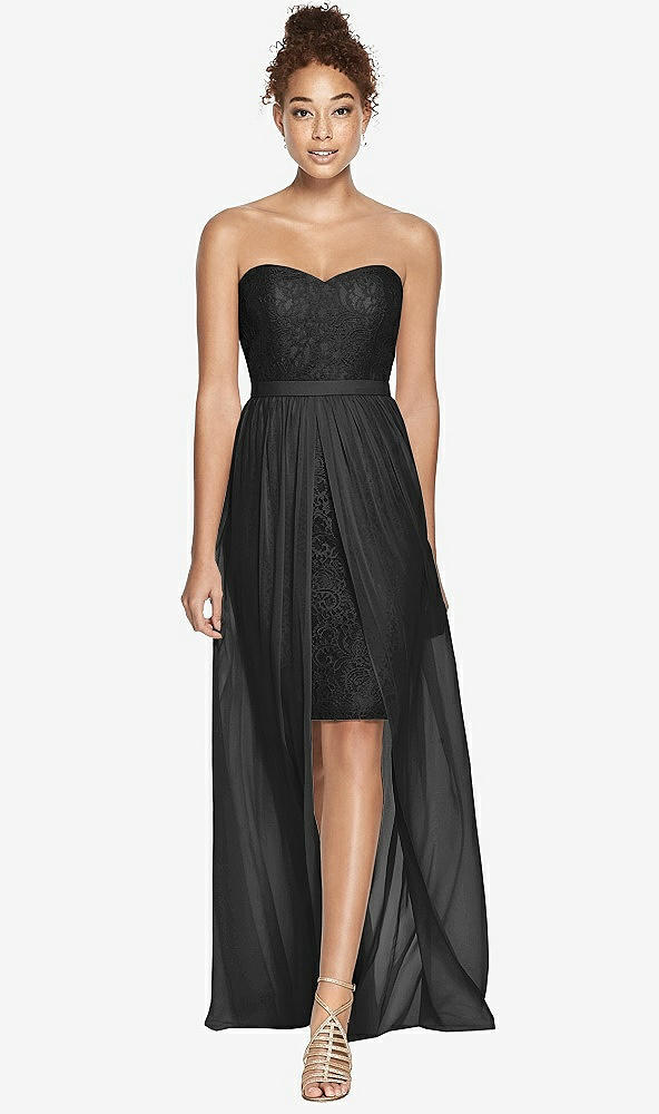 Front View - Black Dessy Bridesmaid Dress 3007