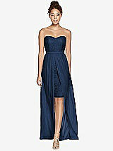 Front View Thumbnail - Midnight Navy Dessy Bridesmaid Dress 3007