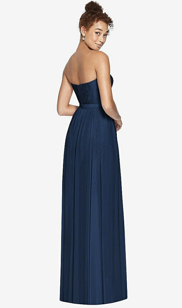 Back View - Midnight Navy Dessy Bridesmaid Dress 3007
