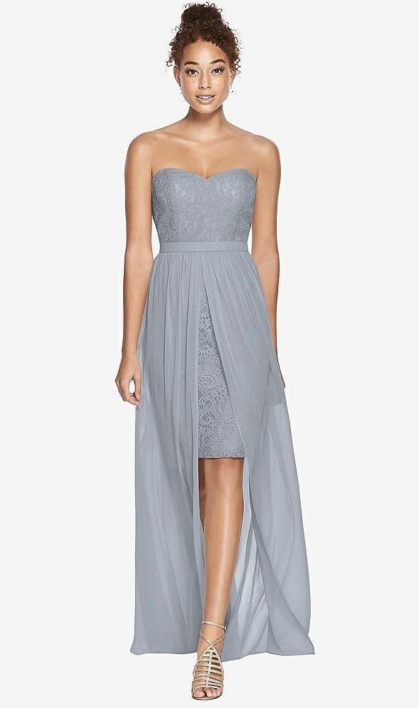 Front View - Platinum Dessy Bridesmaid Dress 3007