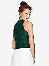 Rear View Thumbnail - Hunter Green Dessy Bridesmaid Top T3008