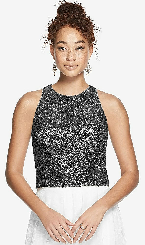 Front View - Stardust Dessy Bridesmaid Top T3008