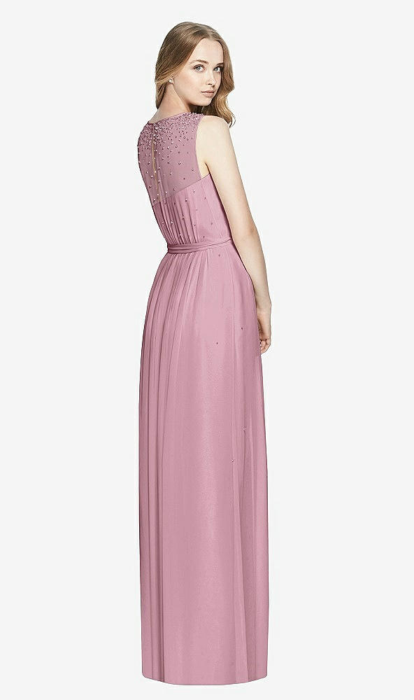 Back View - Dusty Pink Dessy Bridesmaid Dress 3025