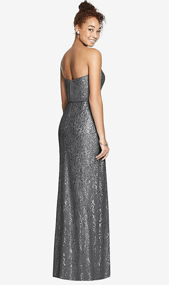 Back View - Charcoal Gray After Six Bridesmaid Dress 6786
