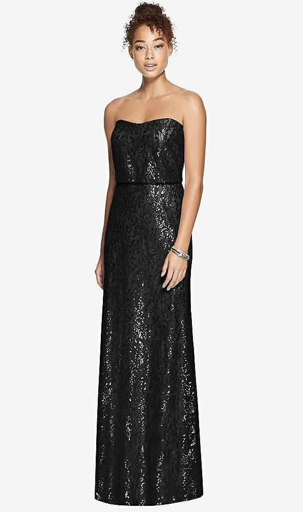 Front View - Black After Six Bridesmaid Dress 6786