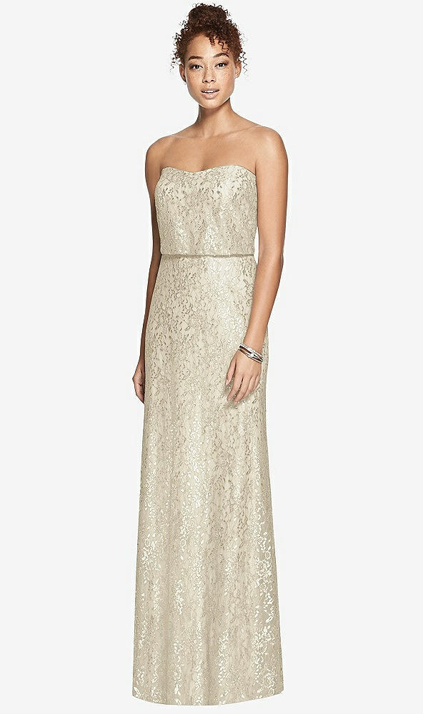 Front View - Champagne After Six Bridesmaid Dress 6786