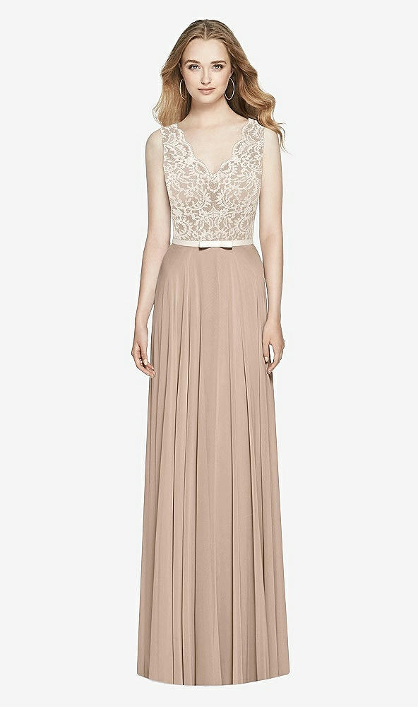 Front View - Topaz & Ivory After Six Bridesmaid Dress 6773