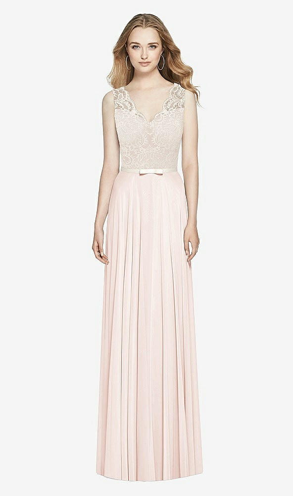 Front View - Blush & Ivory After Six Bridesmaid Dress 6773