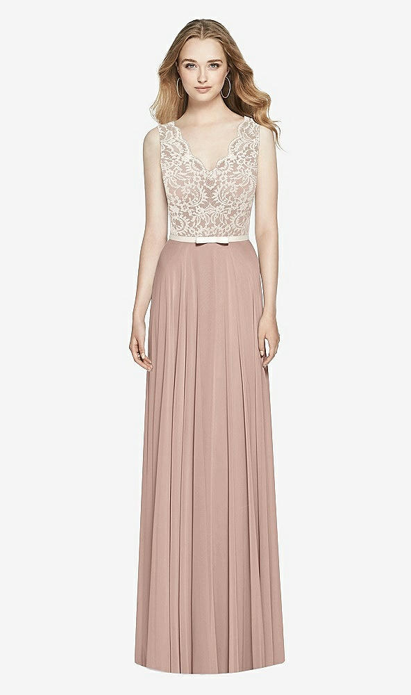 Front View - Neu Nude & Ivory After Six Bridesmaid Dress 6773