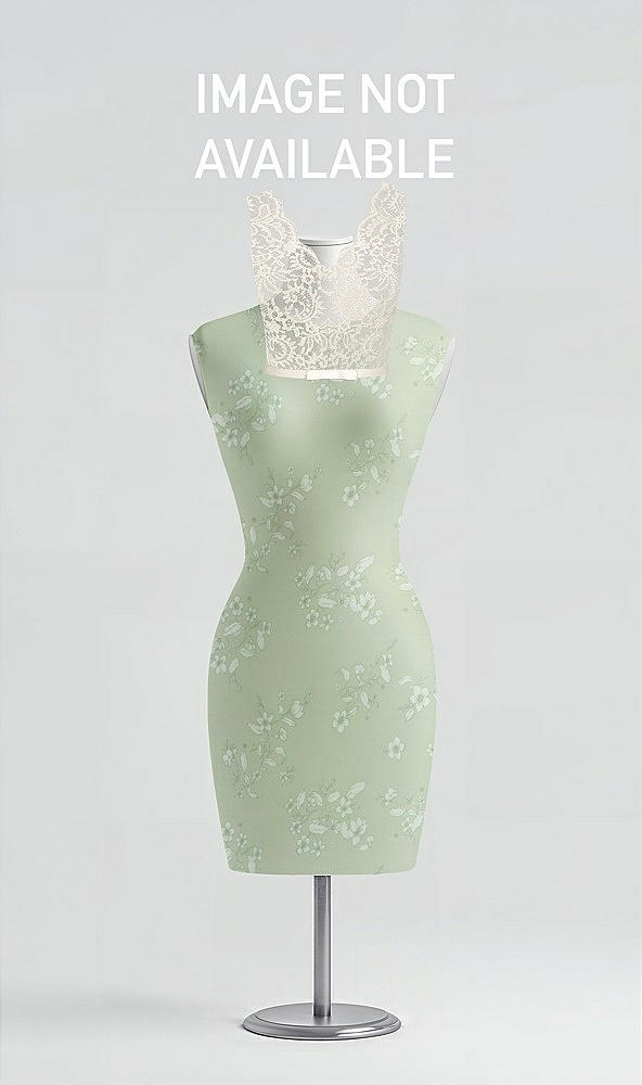 Front View - Vintage Primrose Sage & Ivory After Six Bridesmaid Dress 6773