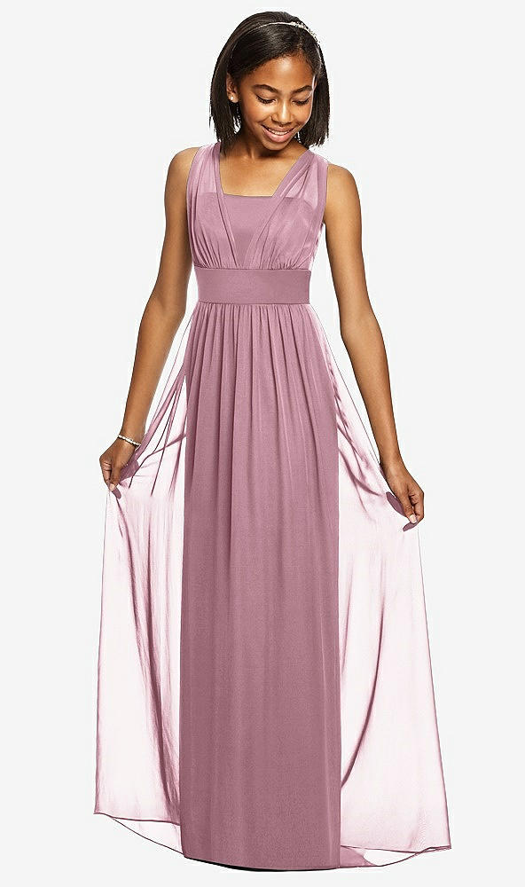 Front View - Dusty Pink Dessy Collection Junior Bridesmaid Dress JR543