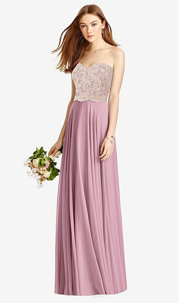 Front View - Dusty Pink & Cameo Studio Design Bridesmaid Dress 4529