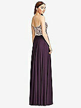 Rear View Thumbnail - Aubergine & Cameo Studio Design Bridesmaid Dress 4529