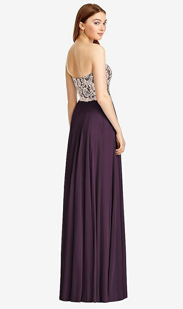 Back View - Aubergine & Cameo Studio Design Bridesmaid Dress 4529
