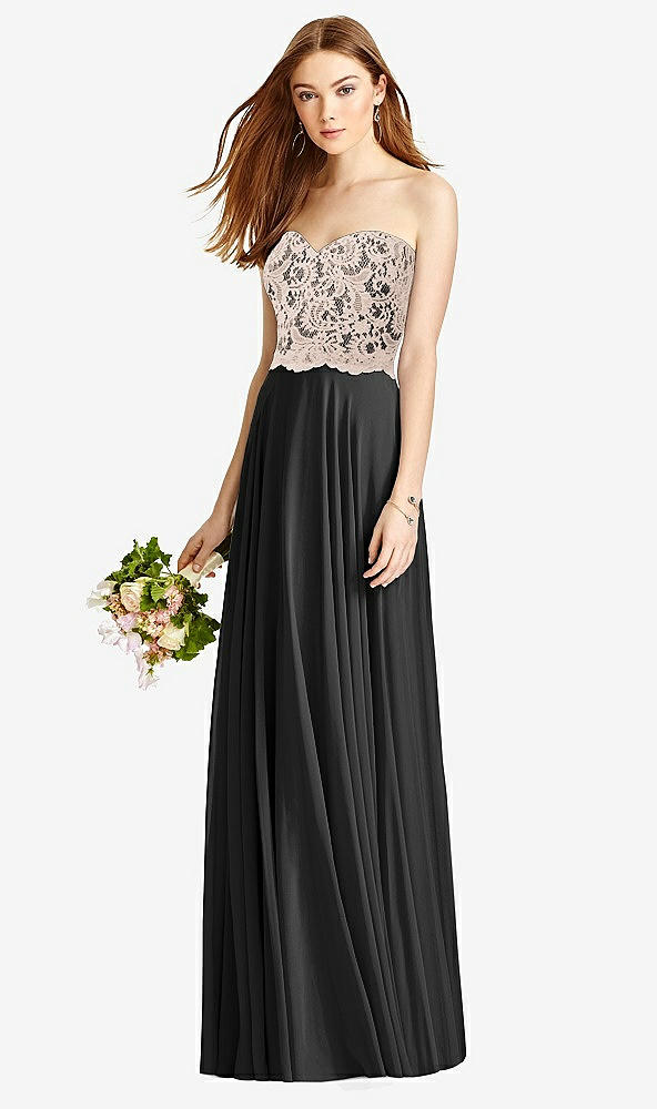 Front View - Black & Cameo Studio Design Bridesmaid Dress 4529