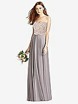 Front View Thumbnail - Cashmere Gray & Cameo Studio Design Bridesmaid Dress 4529