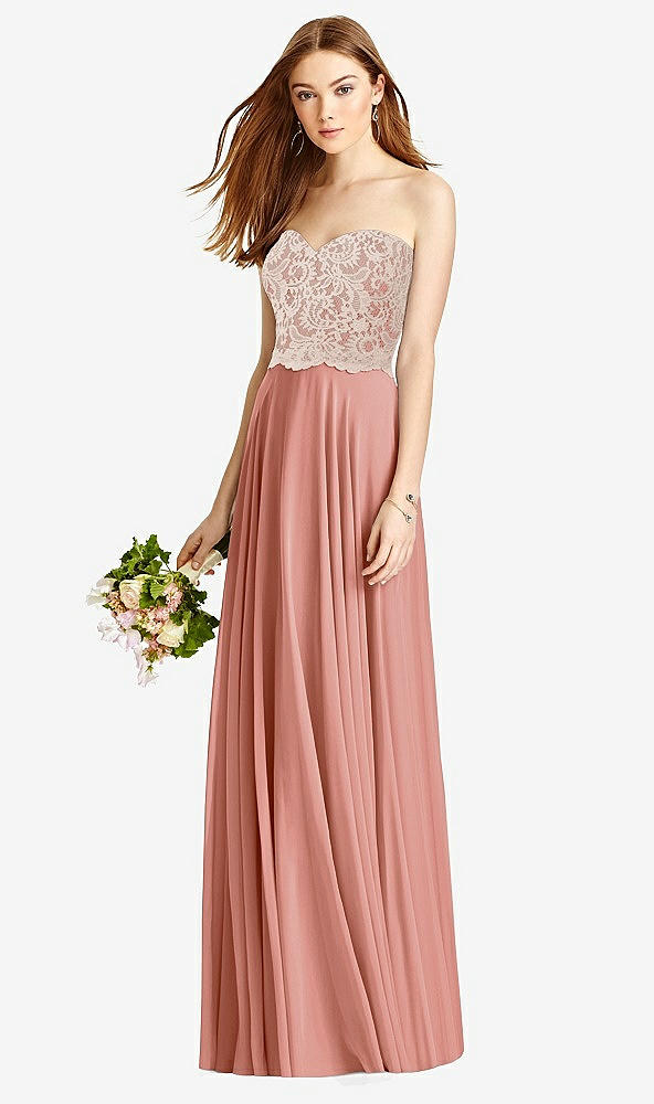 Front View - Desert Rose & Cameo Studio Design Bridesmaid Dress 4529