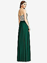 Rear View Thumbnail - Hunter Green & Cameo Studio Design Bridesmaid Dress 4529