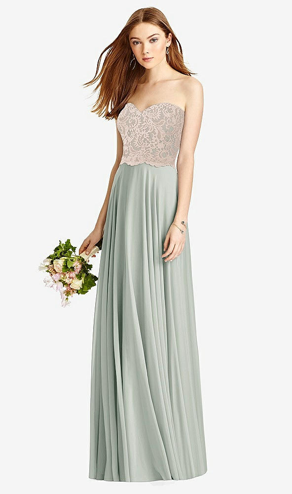 Front View - Willow Green & Cameo Studio Design Bridesmaid Dress 4529