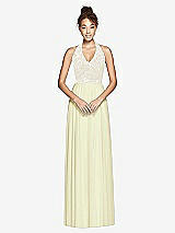 Front View Thumbnail - Butter Yellow & Ivory Studio Design Bridesmaid Dress 4530