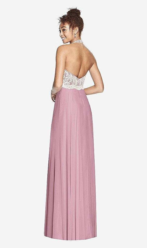 Back View - Dusty Pink & Ivory Studio Design Bridesmaid Dress 4530