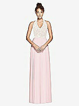 Front View Thumbnail - Ballet Pink & Ivory Studio Design Bridesmaid Dress 4530