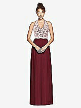 Front View Thumbnail - Cabernet & Ivory Studio Design Bridesmaid Dress 4530